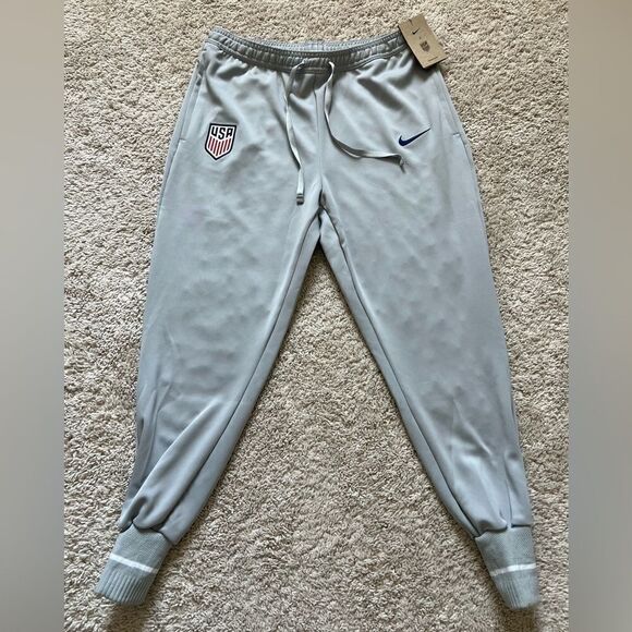 Nike Dri-Fit USWNT Soccer Team USA Jogger Pants Gray - Picture 1 of 6